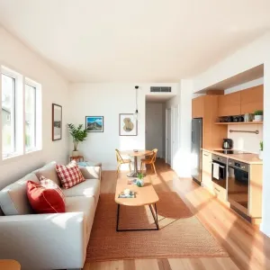 Mały salon z aneksem kuchennym inspiracje