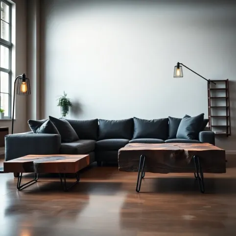 Meble w stylu loft do salonu