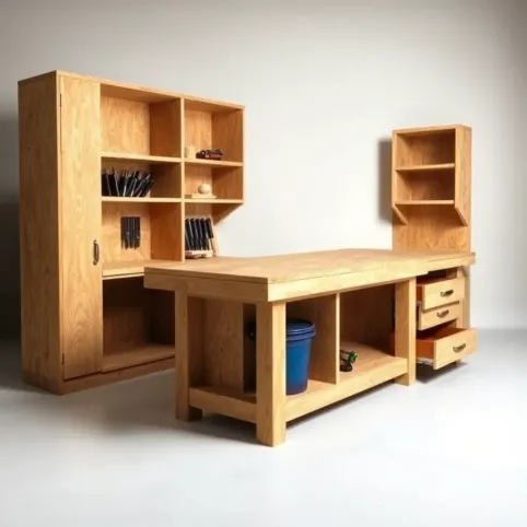 Meble warsztatowe z płyty OSB