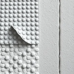 Montaż folii kubełkowej na styropianie