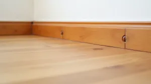 Montaż listew przypodłogowych drewnianych na wkręty