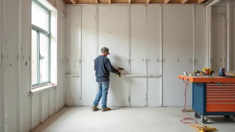 Montaż płyt gipsowych na wkręty