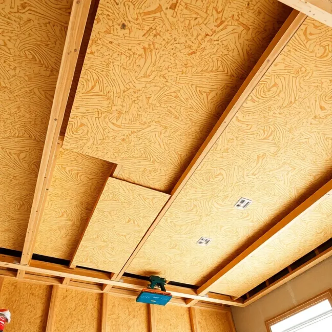 Montaż płyt osb na suficie cena za m2