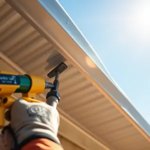 Montaż podbitki dachowej z blachy