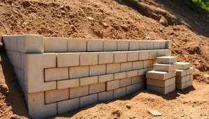 Mur oporowy z bloczków betonowych cena