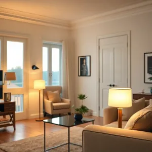 Na jakiej wysokości lampa w salonie