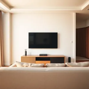 Na jakiej wysokości telewizor w salonie