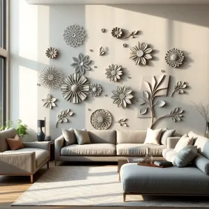 Naklejki na ścianę 3D do salonu