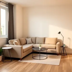 Narożnik w małym salonie