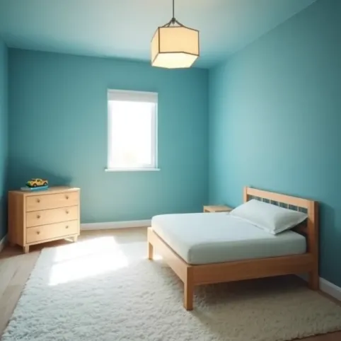Niebieski pokój dla chłopca