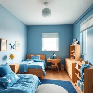 Niebieski pokój dla chłopca inspiracje