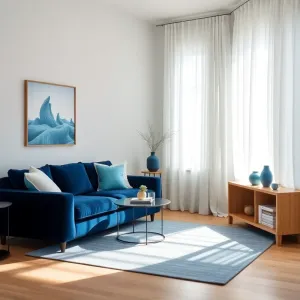 Niebieski pokój inspiracje