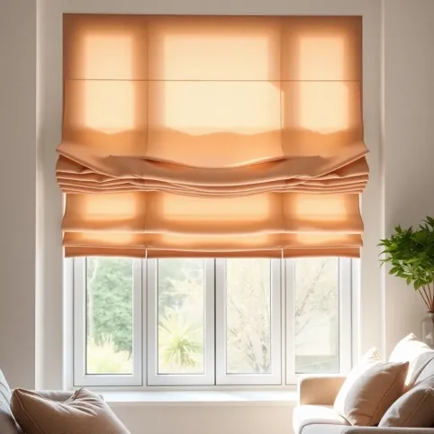 Nowoczesne firany rolety rzymskie do salonu