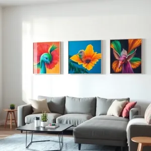 Nowoczesne grafiki do salonu