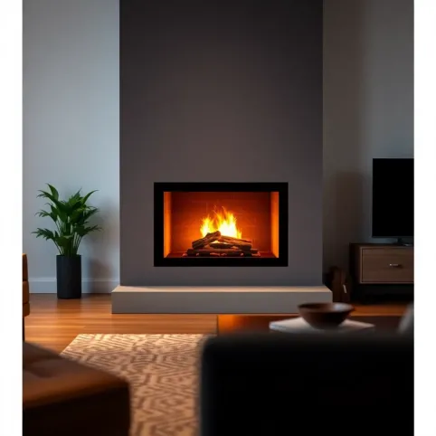 Nowoczesne kominki na drewno do salonu