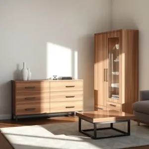 Nowoczesne komody i witryny do salonu