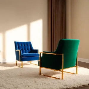 Nowoczesne krzesła do salonu glamour