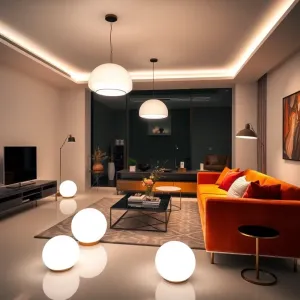 Nowoczesne lampy ledowe do salonu