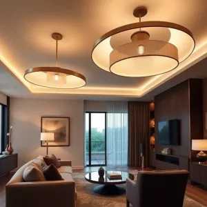 Nowoczesne lampy sufitowe do salonu