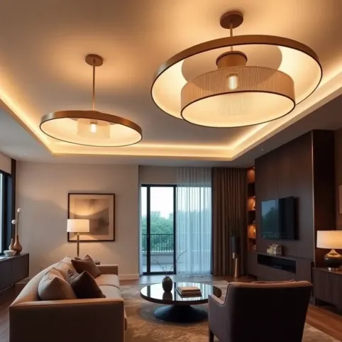 Nowoczesne lampy sufitowe do salonu