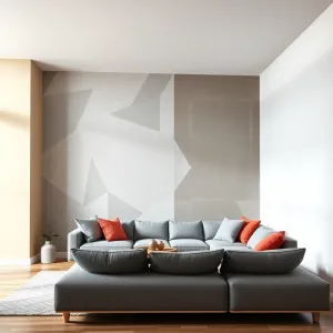 Nowoczesne malowanie ścian w salonie