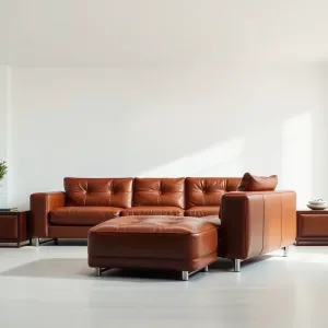Nowoczesne meble skórzane do salonu