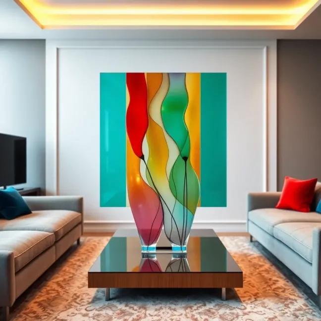 Nowoczesne obrazy na szkle do salonu