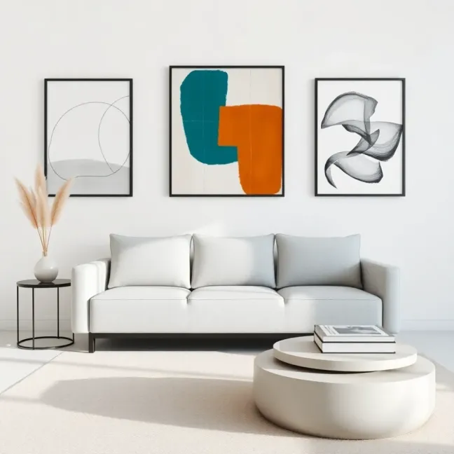 Nowoczesne obrazy w ramie do salonu