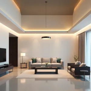 Nowoczesne oświetlenie do salonu aranżacje