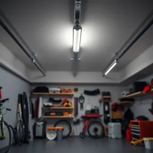 Nowoczesne oświetlenie garażu