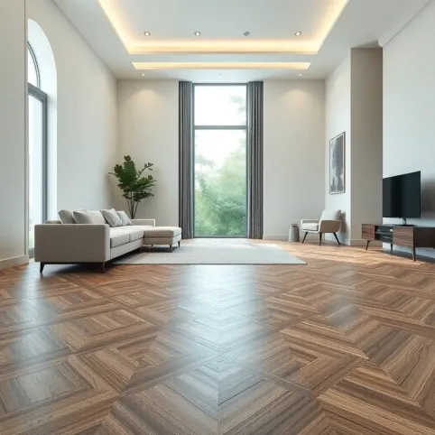 Nowoczesne panele podłogowe do salonu