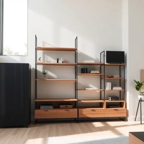 Nowoczesne regały do salonu