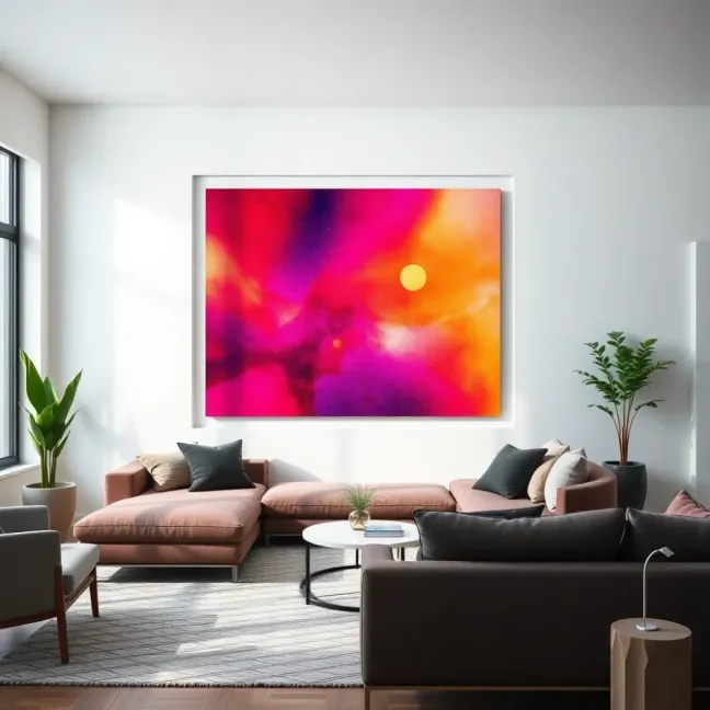 Nowoczesne ściany w salonie