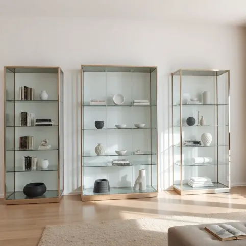 Nowoczesne witryny szklane do salonu