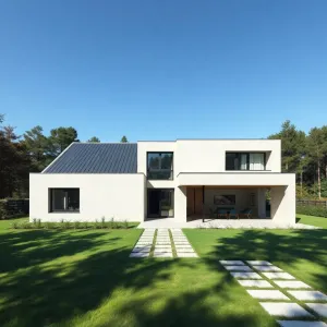 Nowoczesny dom bez garażu
