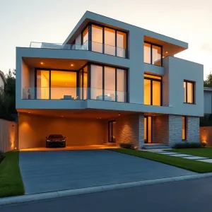 Nowoczesny dom z garażem podziemnym