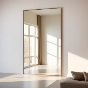 Nowoczesny lustro w salonie