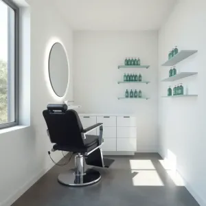 Nowoczesny mały salon fryzjerski