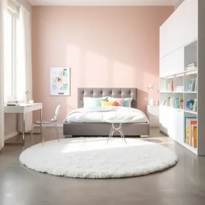 Nowoczesny pokój dla dziewczynki