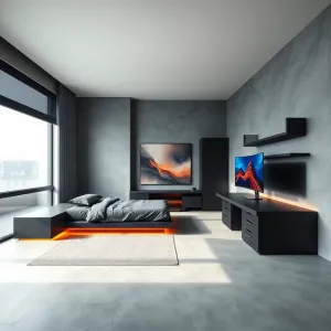 Nowoczesny pokój młodzieżowy dla chłopaka