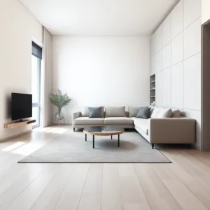 Nowoczesny salon w bloku