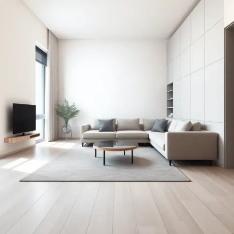 Nowoczesny salon w bloku