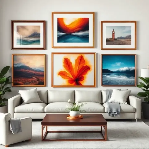 Obrazy do salonu w ramach