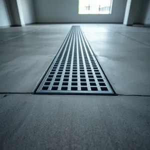 Odpływ liniowy w garażu z syfonem