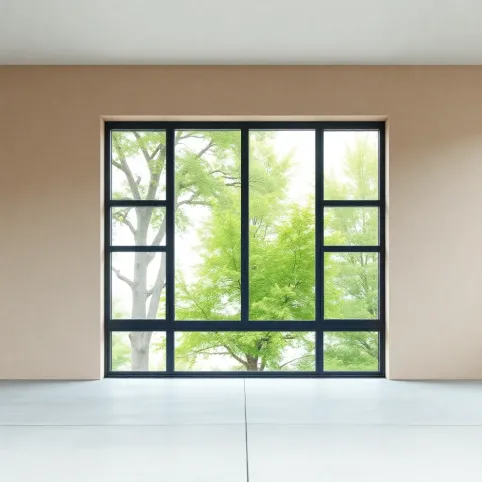 Okno zamiast bramy garażowej