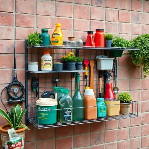 Organizer do garażu na ścianę