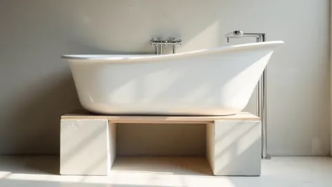 Osadzenie wanny na bloczkach