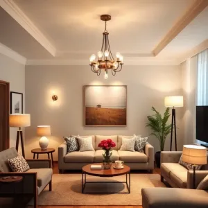 Oświetlenie w salonie inspiracje