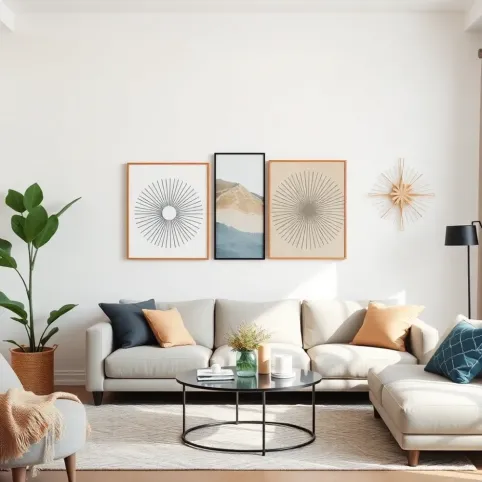 Ozdoby na ścianę do salonu nowoczesne