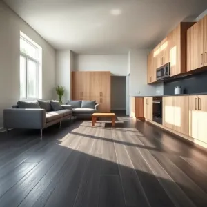 Panele w kuchni i salonie